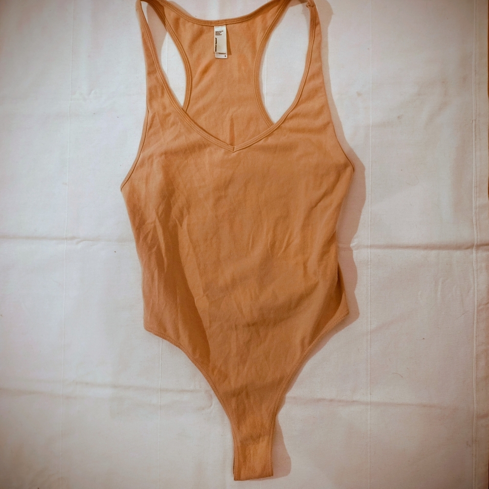 American Apparel Racerback Camel Brown Bodysuit